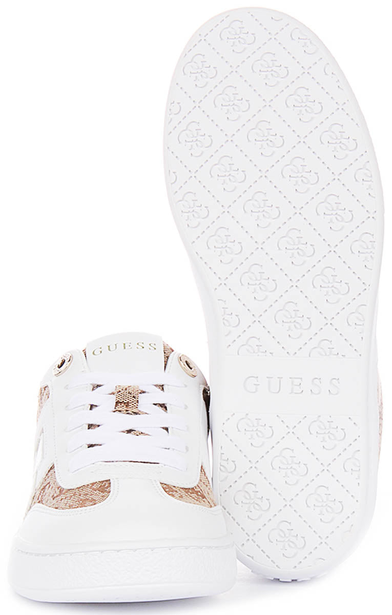 Guess Nochee2 In White Brown For Women