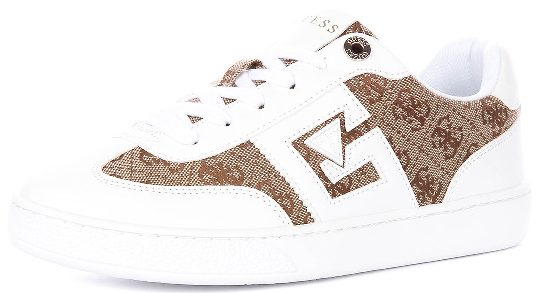 Guess Nochee2 In White Brown For Women