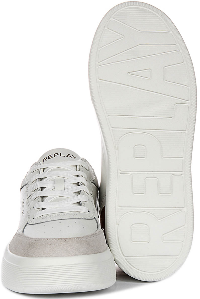 Replay Notting Agency In White Brown For Men