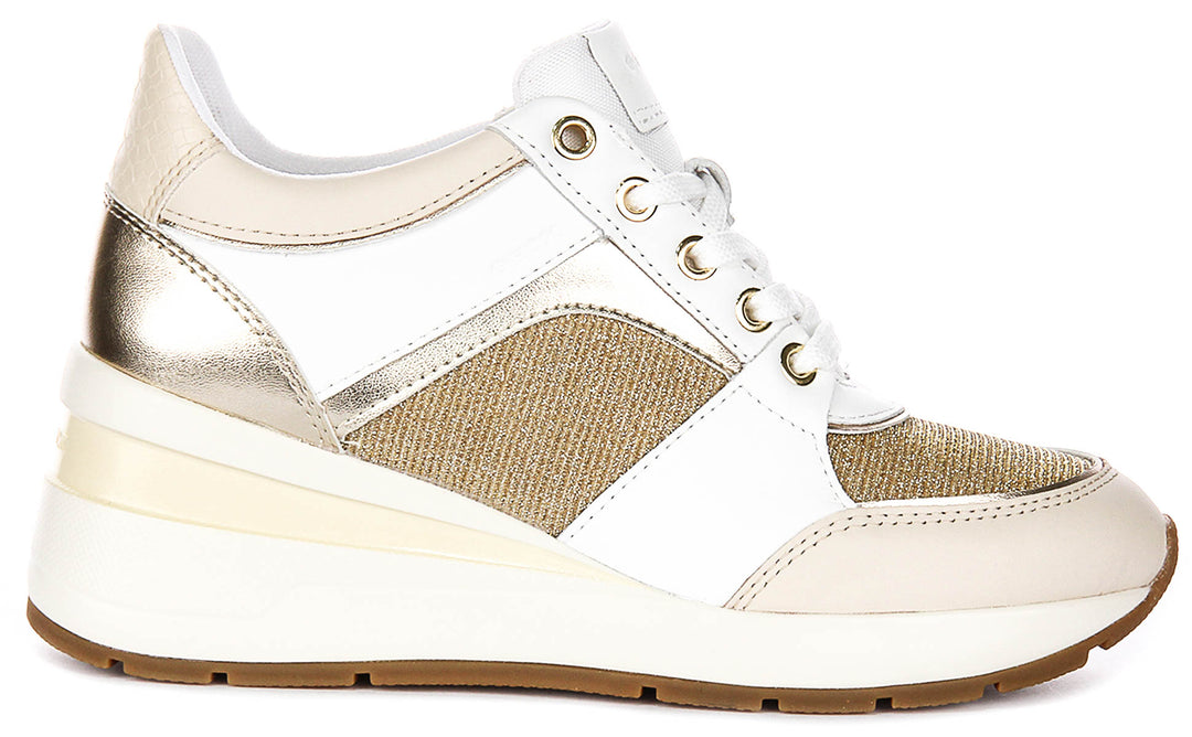 Geox D Zosma A In White Gold For Women