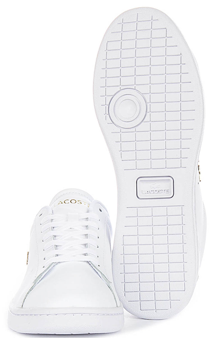 Lacoste Carnaby Set In White Gold For Women