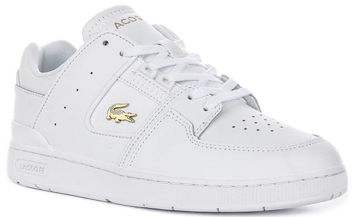 Lacoste Court Cage In White Gold For Women