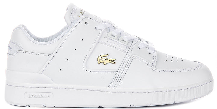 Lacoste Court Cage In White Gold For Women