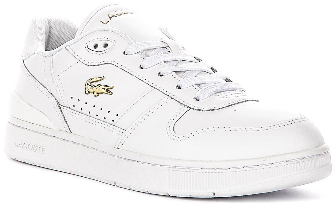 Lacoste T Clip Set In White Gold For Women
