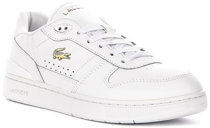 Lacoste T Clip Set In White Gold For Women
