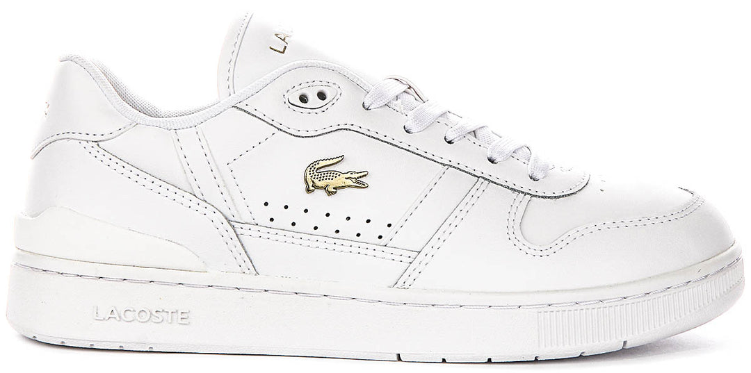 Lacoste T Clip Set In White Gold For Women