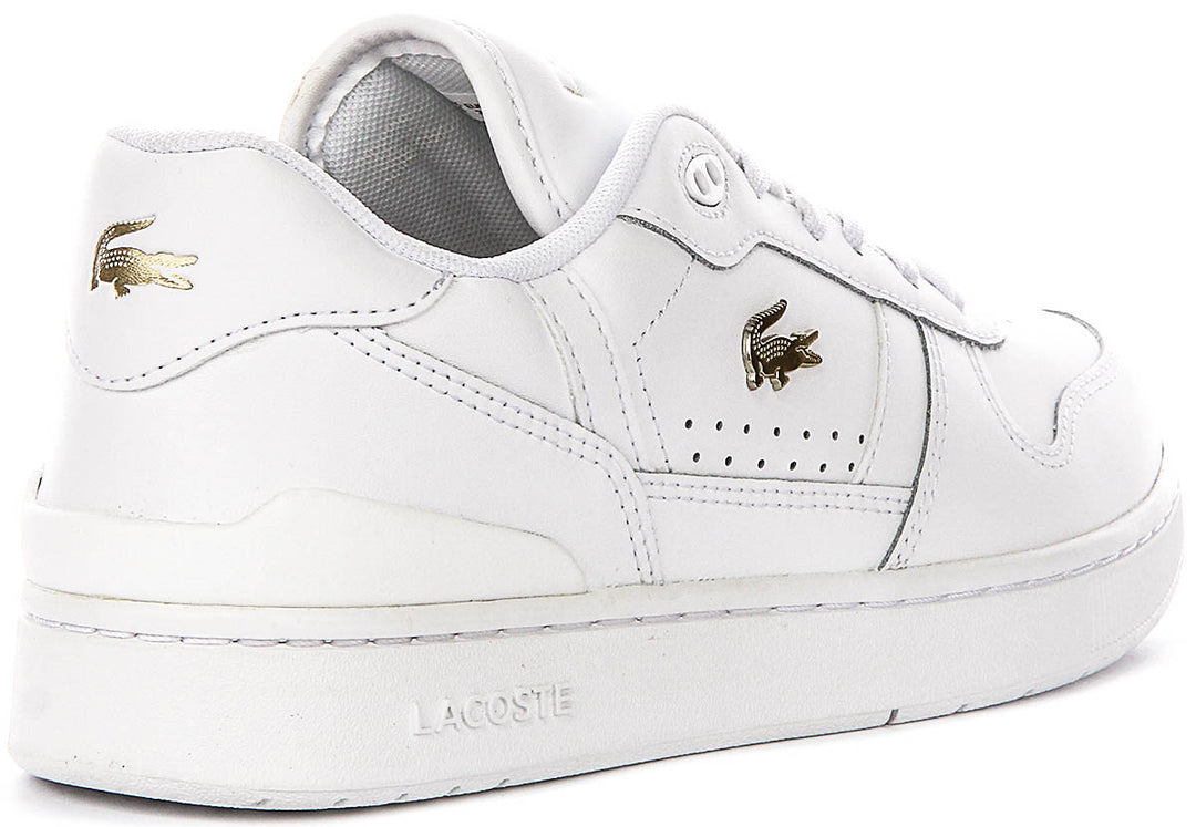 Lacoste T Clip Set In White Gold For Women