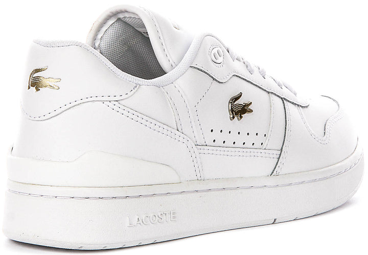Lacoste T Clip Set In White Gold For Women