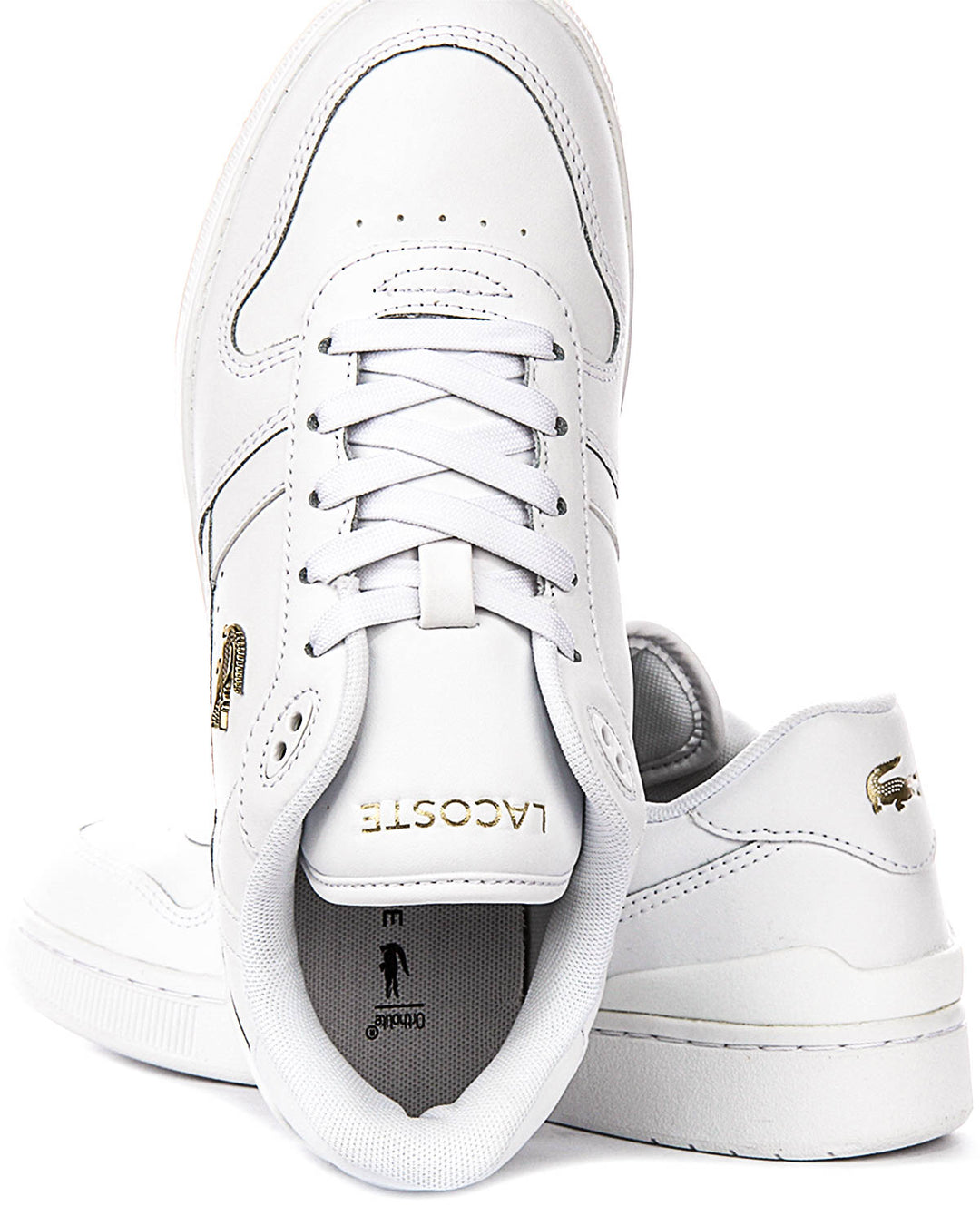 Lacoste T Clip Set In White Gold For Women