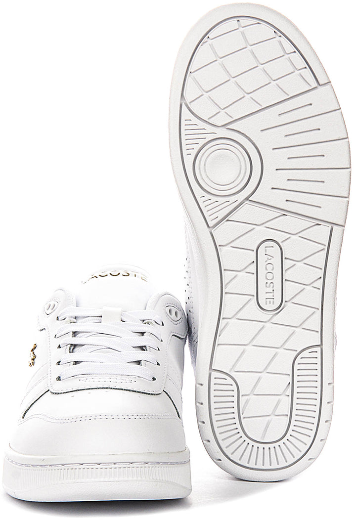 Lacoste T Clip Set In White Gold For Women