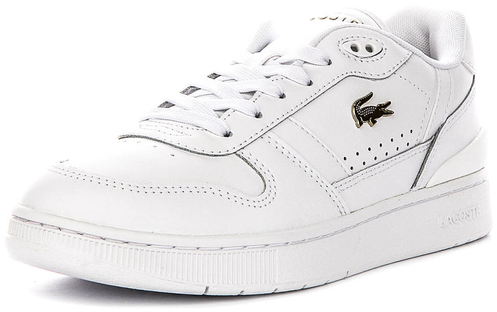 Lacoste T Clip Set In White Gold For Women