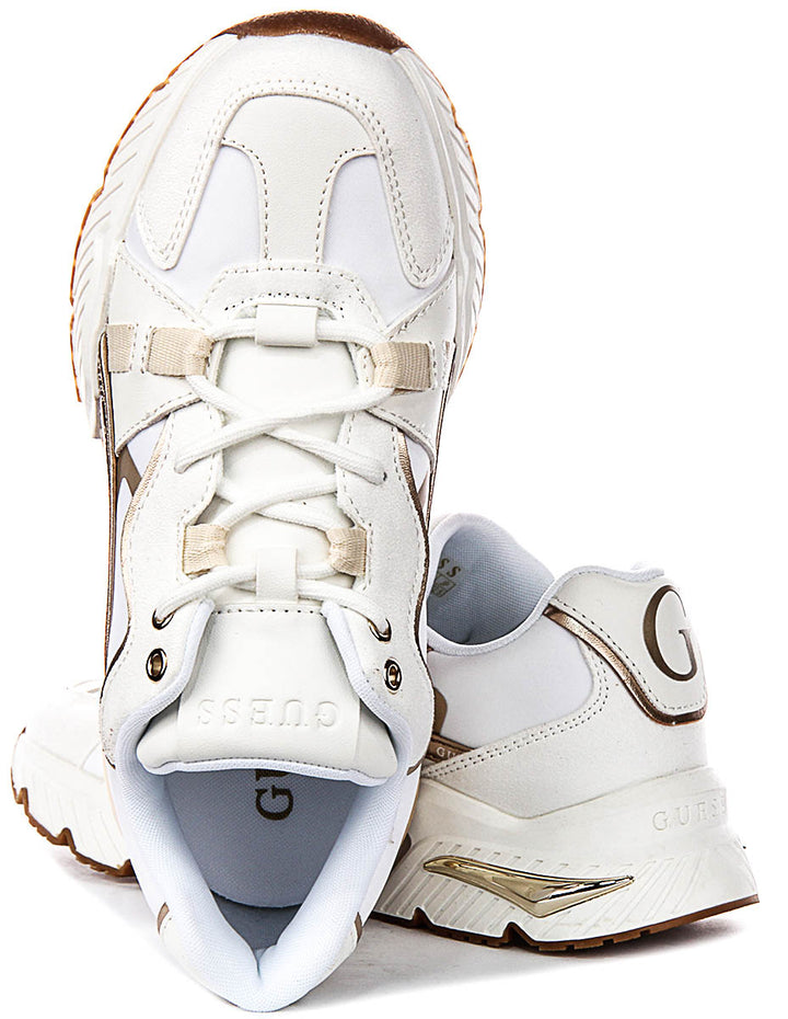 Guess FLJCR6ELE12 In White Gold For Women