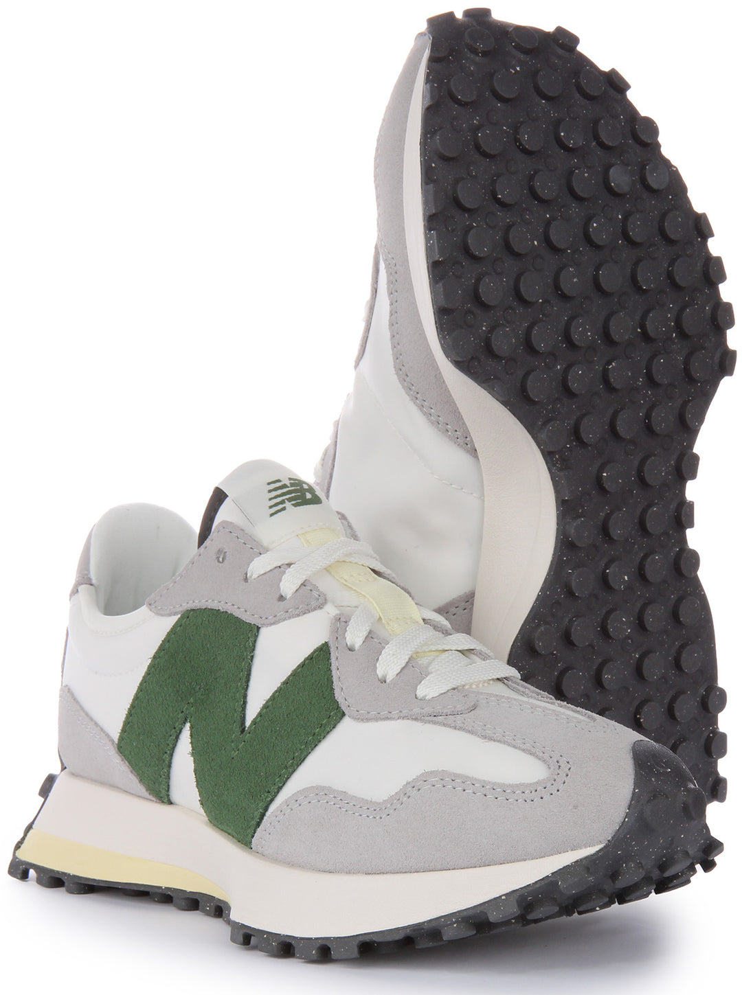New Balance WS327 PU In White Green For Women