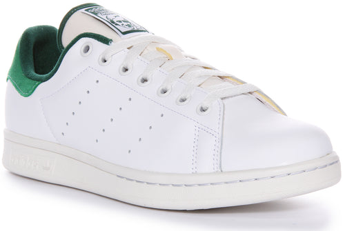 Adidas Stan Smith Classic Tennis Shoe Men's Trainers En Blanc Vert