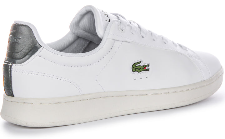 Lacoste Carnaby Pro In White Green For Men