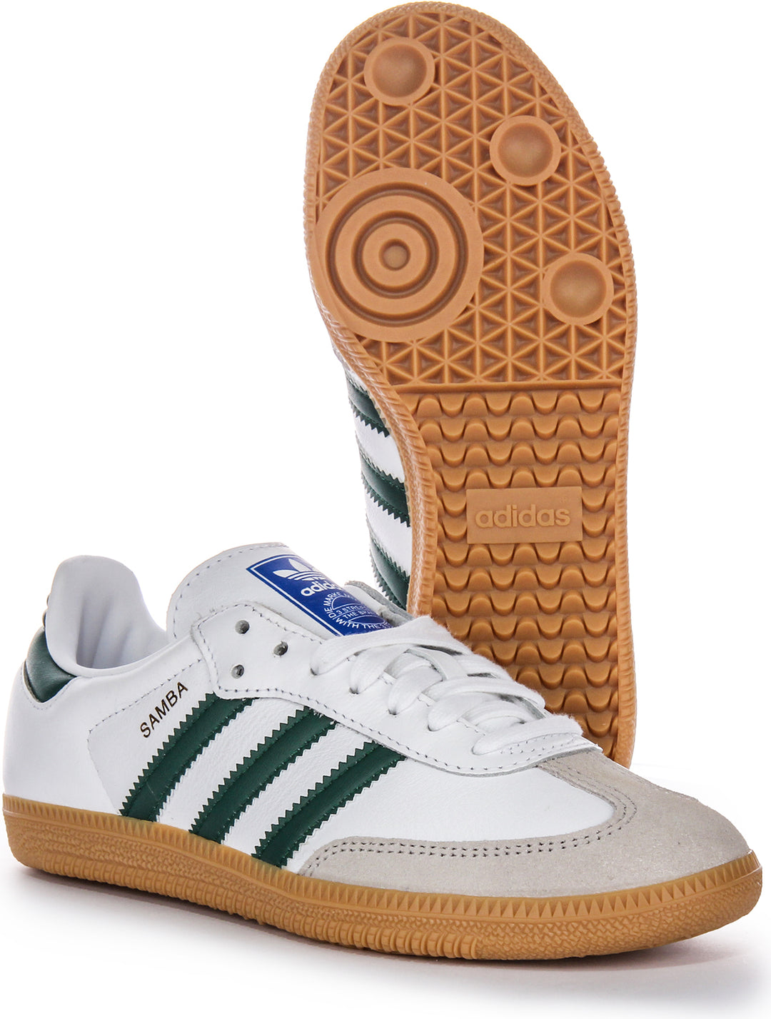 Adidas Samba OG In White Green