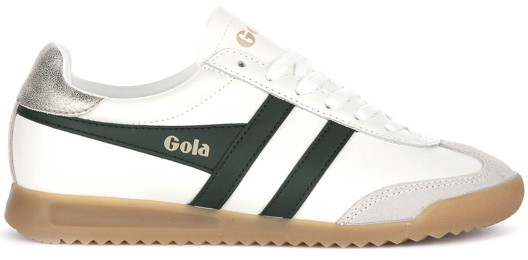 Gola Classics Torpedo Leather In White Green For Women