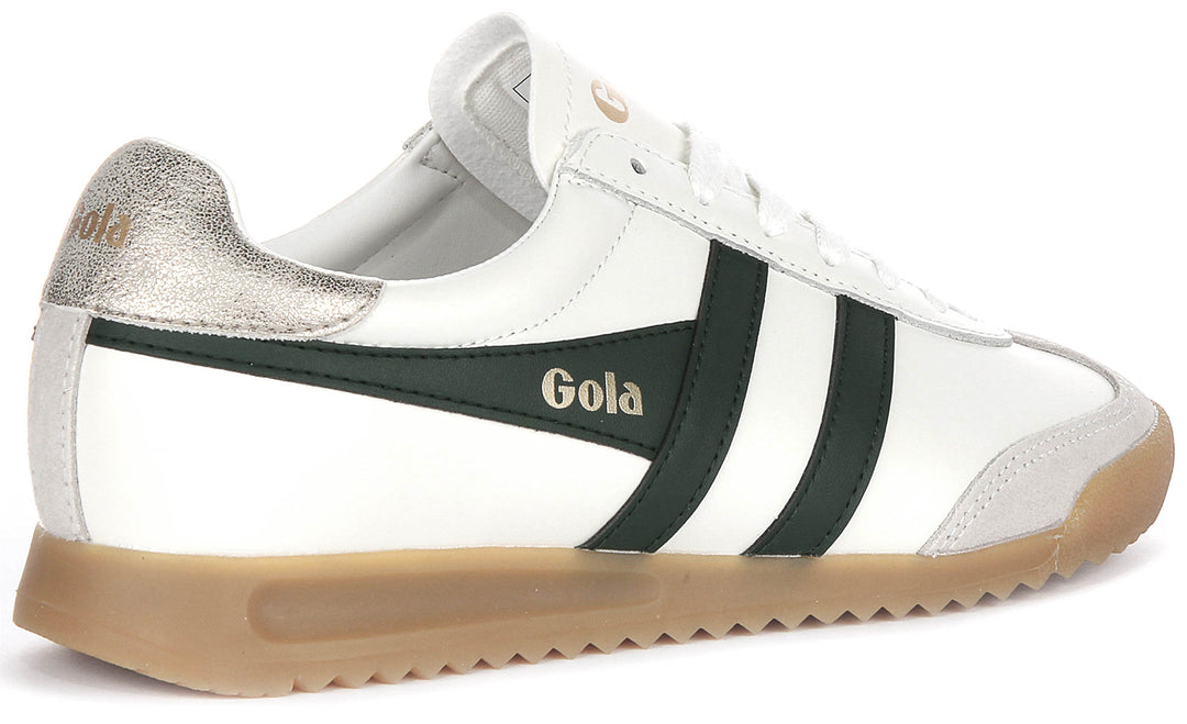 Gola Classics Torpedo Leather In White Green For Women