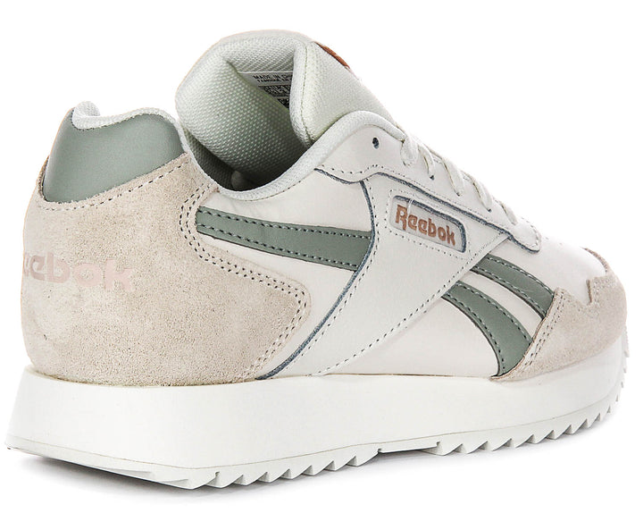 Reebok Glide Ripple In White Green For Women