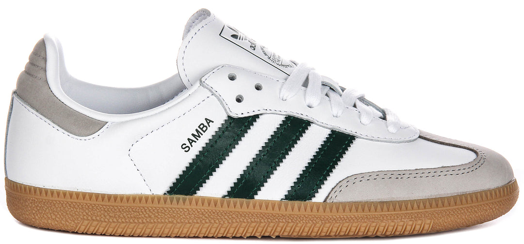 Adidas Samba Og In White Green For Women | 3 Stripes Retro Trainers 4feetshoes Adidas Samba Og In White Green For Women | 3 Stripes Retro Trainers 4feetshoes
