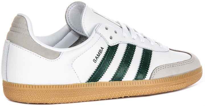 Adidas Samba OG In White Green For Women