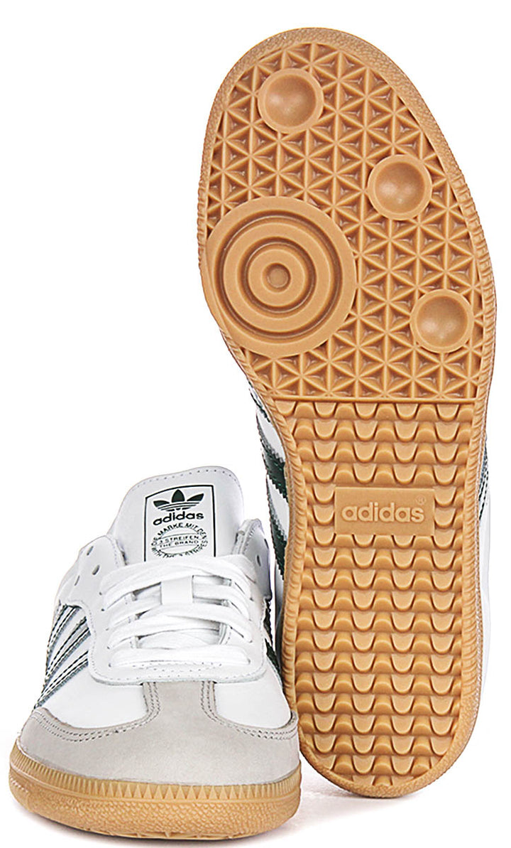 Adidas Samba OG In White Green For Women