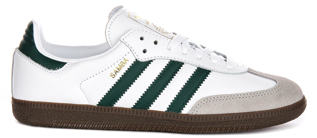 Adidas Samba OG In White Green