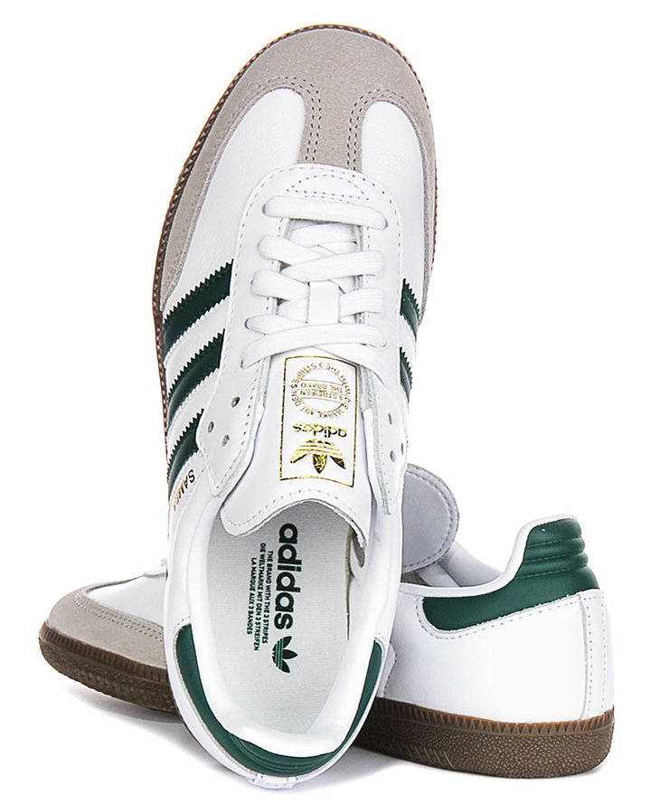 Adidas Samba OG In White Green