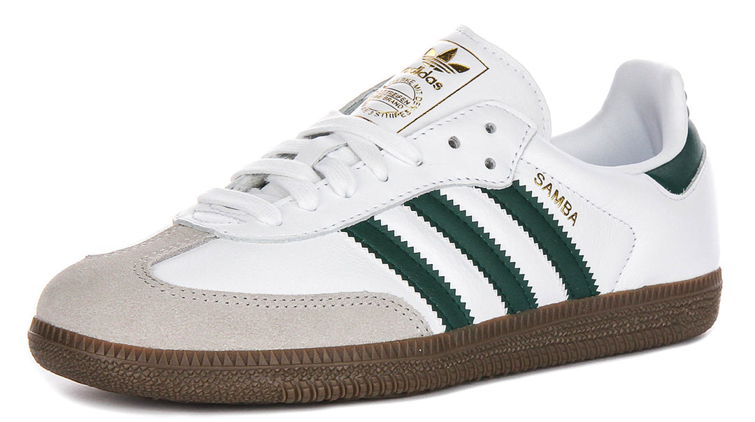 Adidas Samba OG In White Green