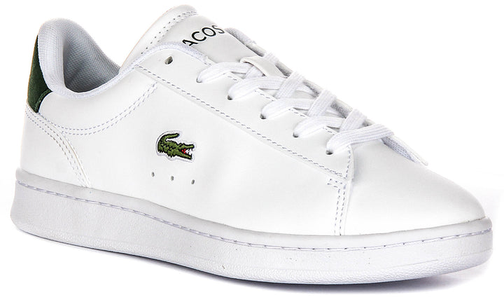 Lacoste Carnaby Set In White Green For Junior