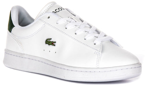 Lacoste Carnaby Set In White Green For Junior
