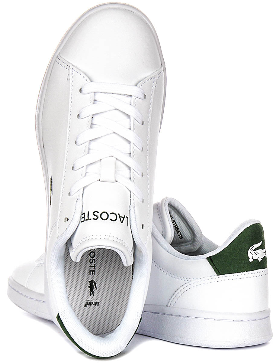 Lacoste Carnaby Set In White Green For Junior
