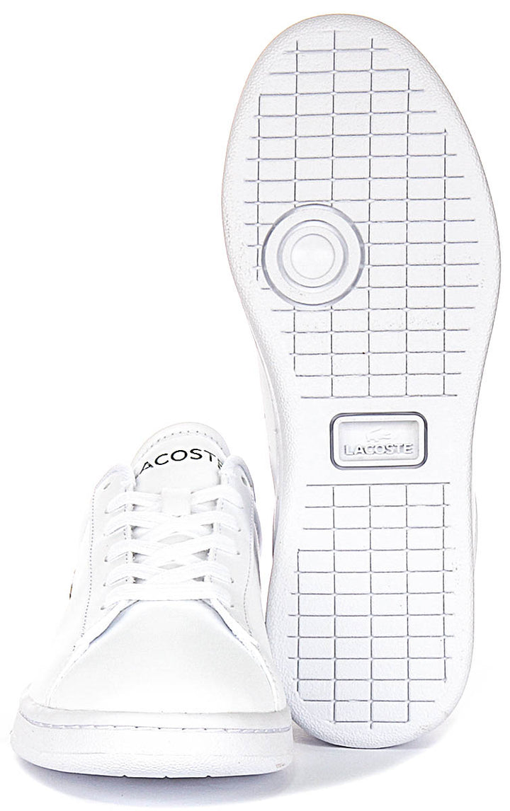 Lacoste Carnaby Set In White Green For Junior