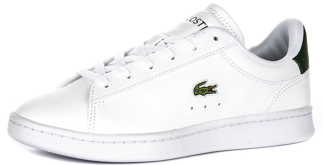 Lacoste Carnaby Set In White Green For Junior