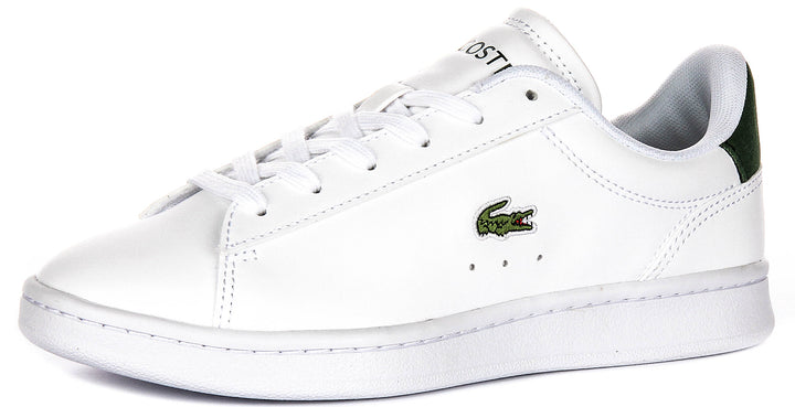 Lacoste Carnaby Set In White Green For Junior