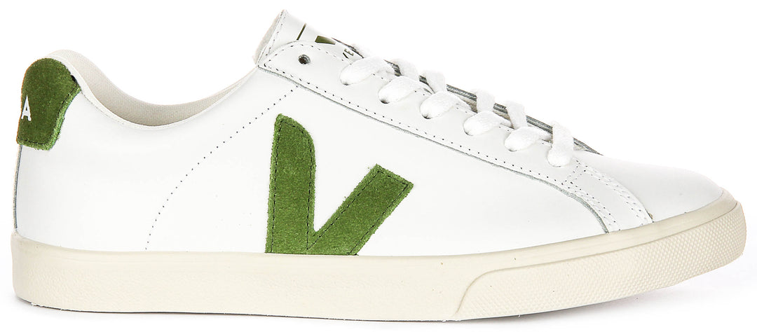 Veja Esplar Logo In White Green For Women