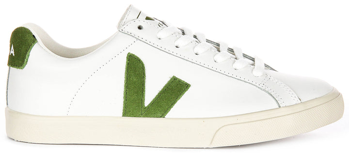 Veja Esplar Logo In White Green For Women