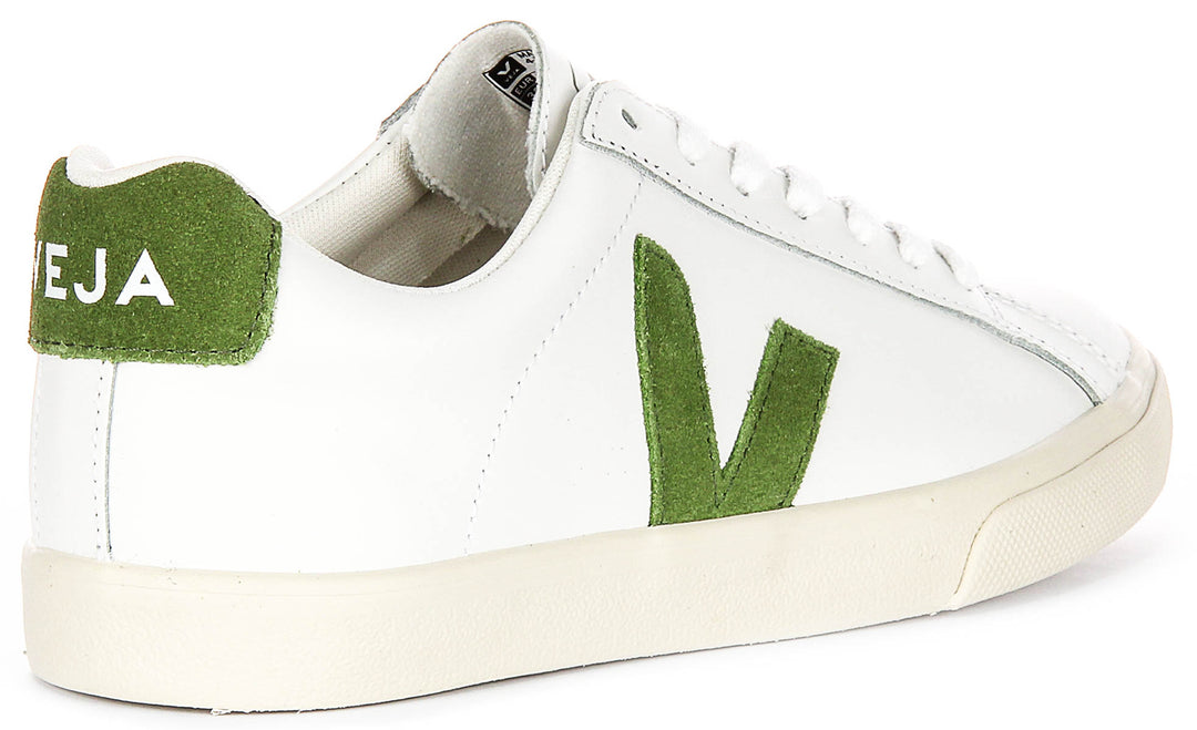 Veja Esplar Logo In White Green For Women