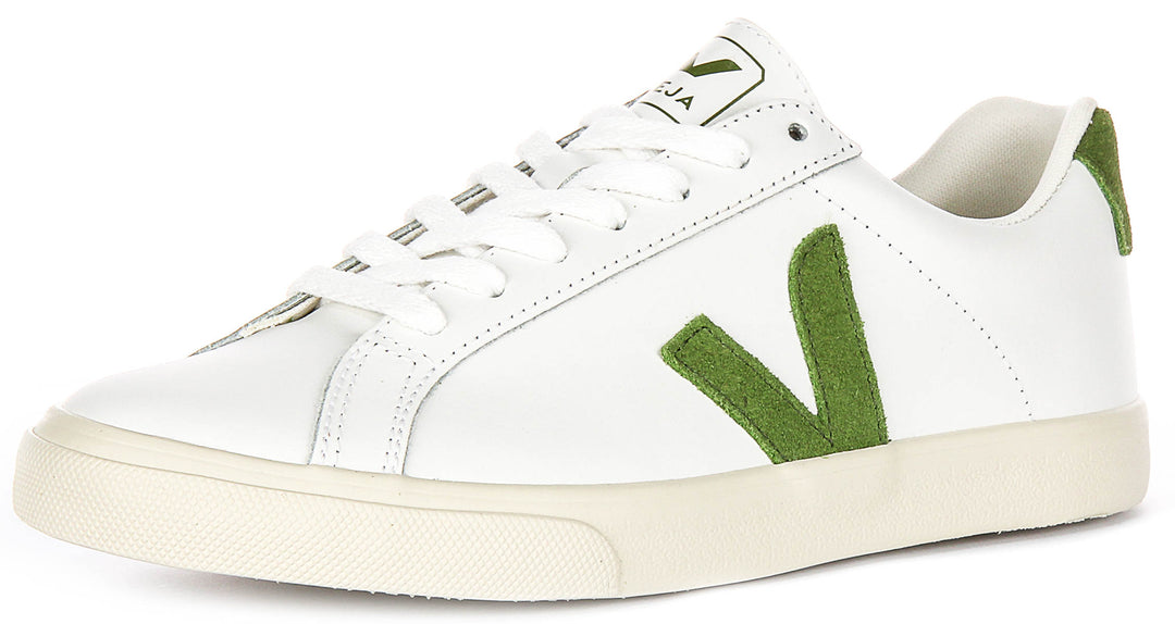 Veja Esplar Logo In White Green For Women