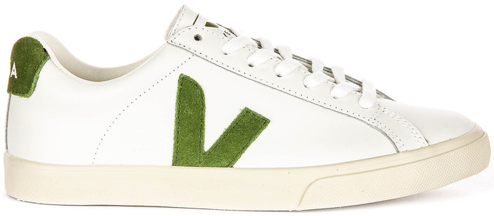 Veja Esplar Logo In White Green For Men
