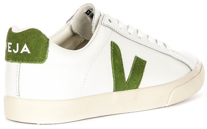 Veja Esplar Logo In White Green For Men