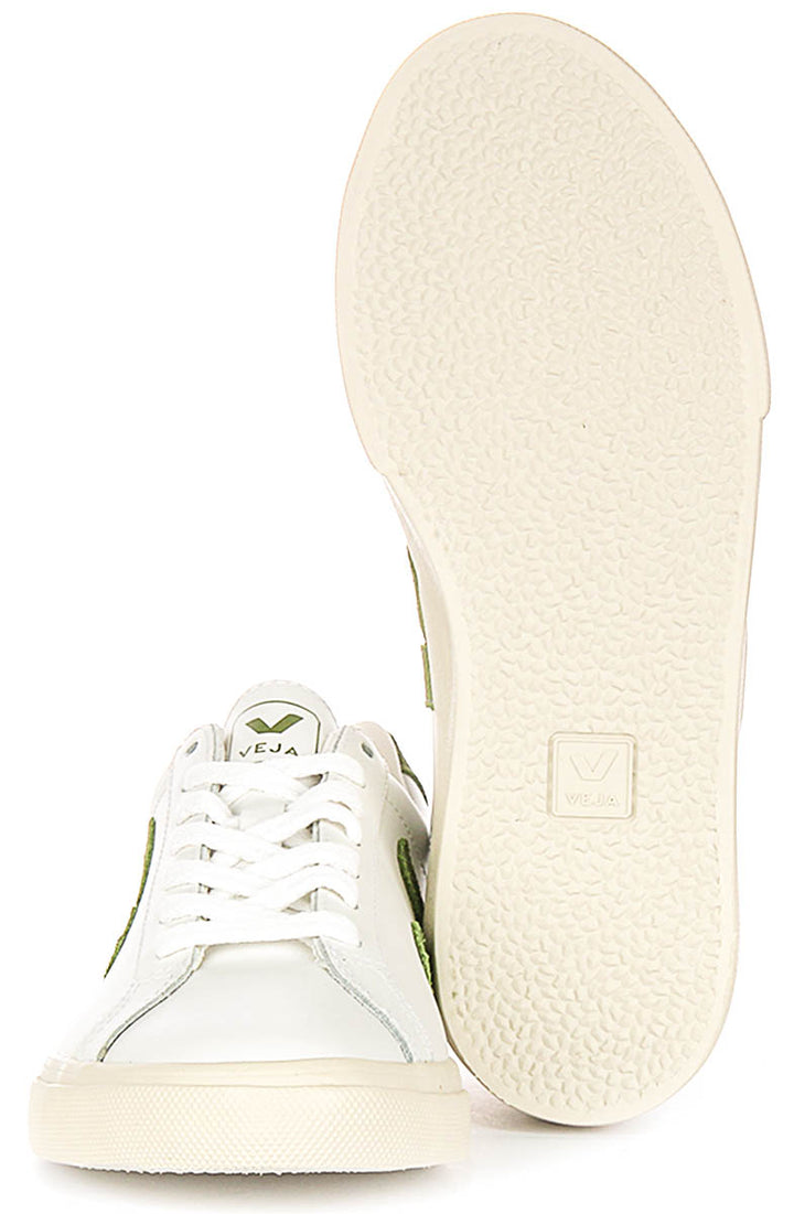 Veja Esplar Logo In White Green For Men