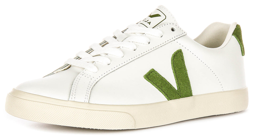 Veja Esplar Logo In White Green For Men