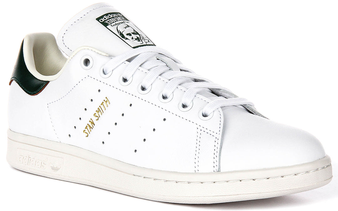 Adidas Stan Smith In White Green For Men