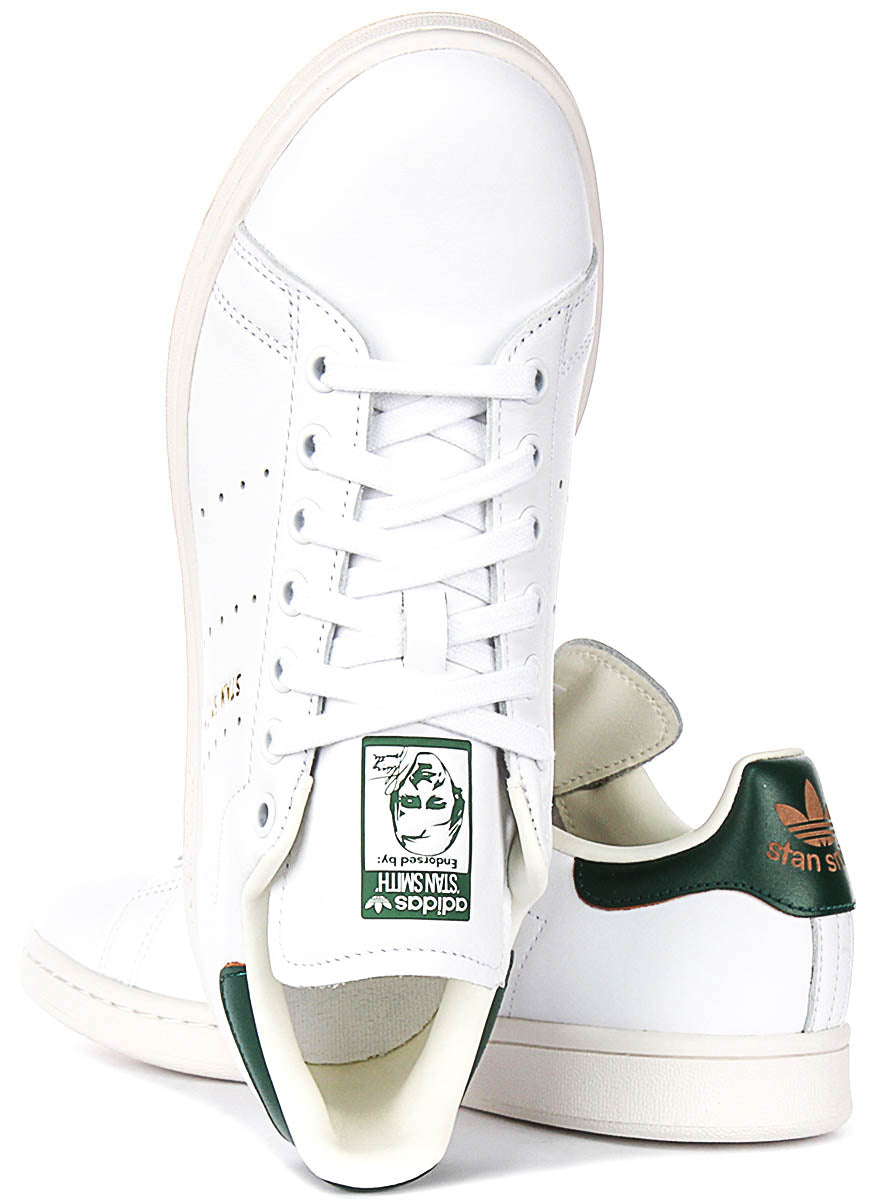 Adidas Stan Smith In White Green For Men