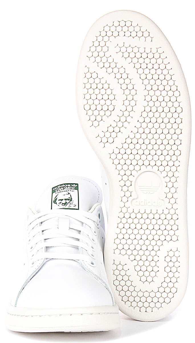 Adidas Stan Smith In White Green For Men | Lace up Court Trainers