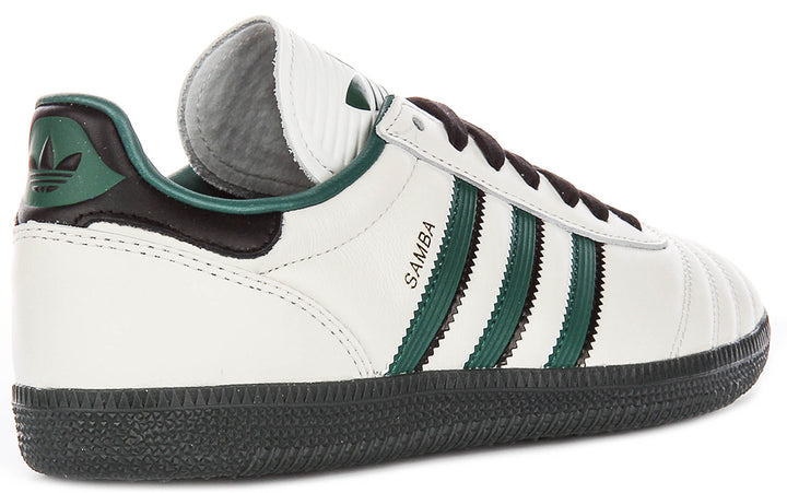 Adidas Samba Jp In White Green For Youth