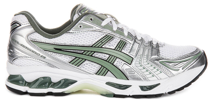 Asics Gel Kayano 14 In White Green For Men