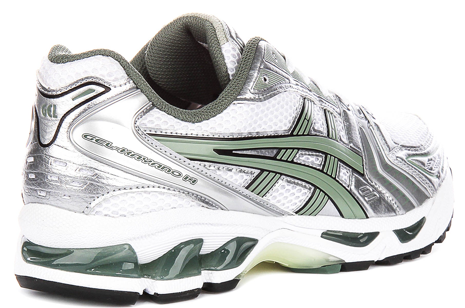 Asics Gel Kayano 14 In White Sage | Mesh Trainers Gel Cushion