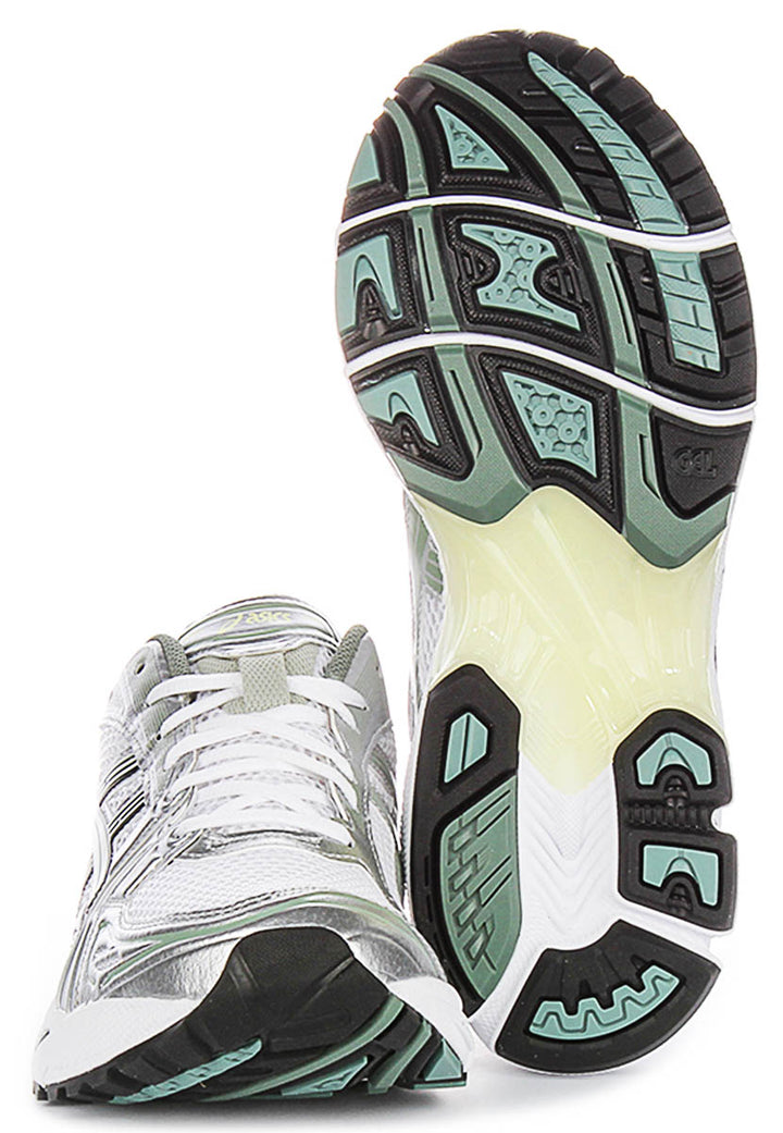 Asics Gel Kayano 14 In White Green For Men